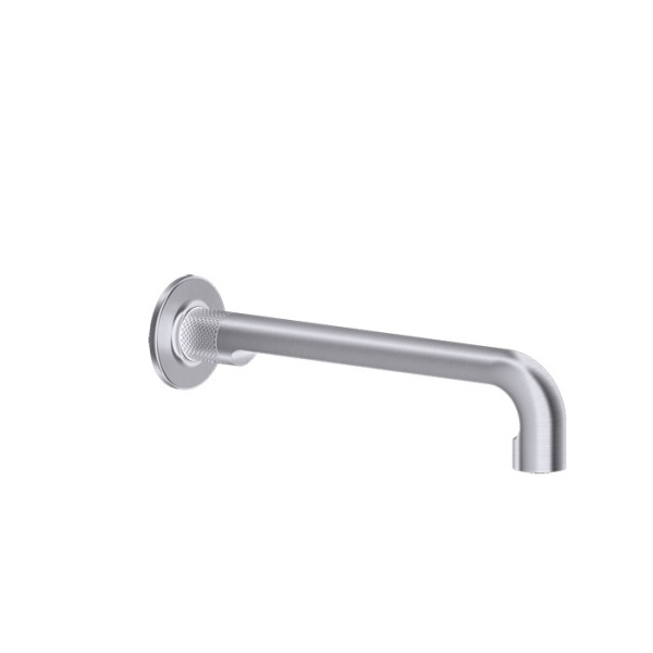 Излив Gessi Inciso 58101#149 настенный для ванны, , 25,5 см цвет: finox brushed nickel