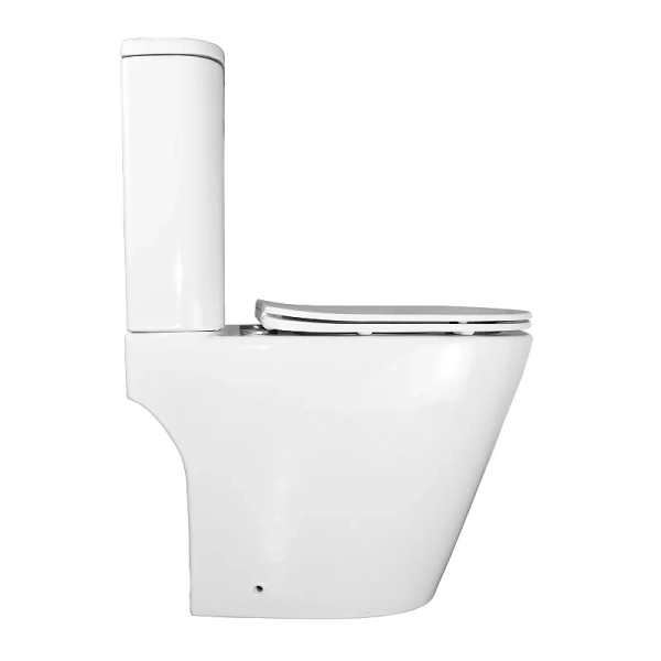 унитаз компакт azario berton az-6093 напольный, безободковый, слив "торнадо", с бачком и сиденьем микролифт, 61.5х38.5х80.5 см, белый