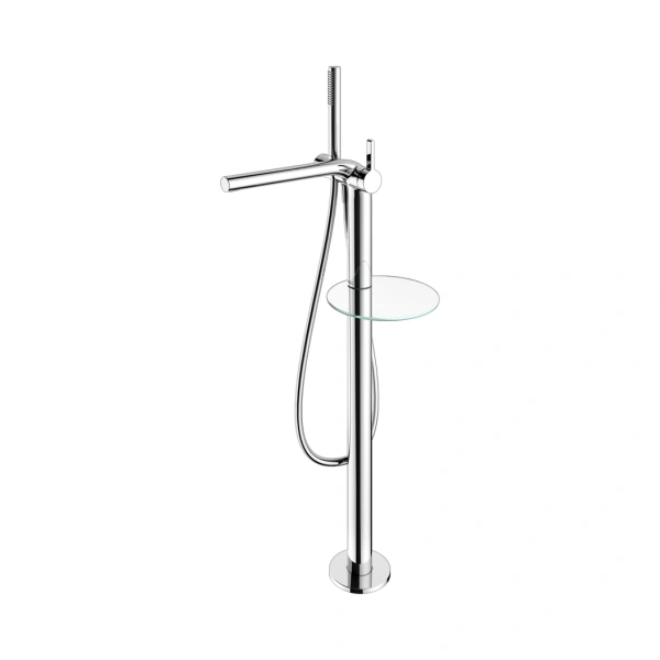 смеситель keuco edition 400 51527 010100 для ванны, напольный, с душевым гарнитуром, хром