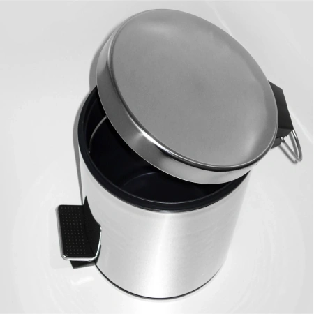 ведро для мусора wasserkraft k-635 цвет хром