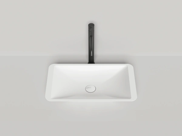 накладная раковина в ванную salini callista 1101207sm из искусственного камня