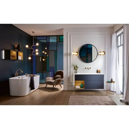 ванна квариловая villeroy&boch finion 170х70 ubq177fin7n100v101, отдельностоящая, с подсветкой, цвет белый