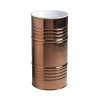 Раковина напольная Kerasan Artwork Barrel 4742K80, 45 x h90 см, слив в пол, цвет полированное красное золото