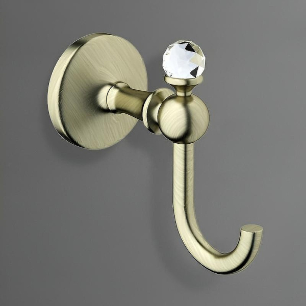Крючок для полотенца Art&Max Antic Crystal AM-E-2686BSJ-Br цвет бронза Крючок для полотенца Art&Max Antic Crystal AM-E-2686BSJ-Br цвет бронза