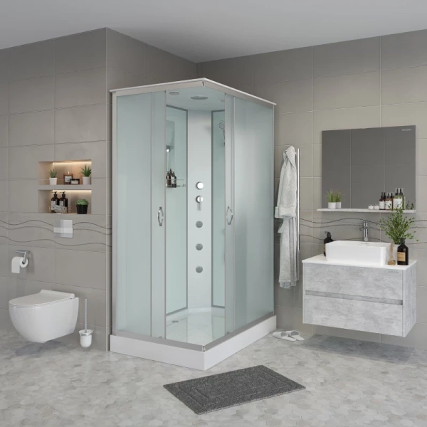 душевая кабина niagara classic 120х80 ng-43285-14qg с гидромассажем