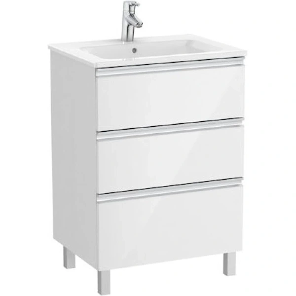 тумба белый глянец 58,5 см roca the gap a857404806