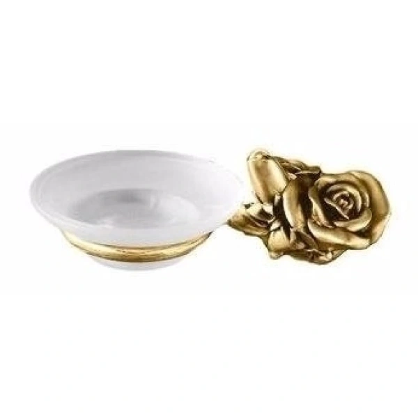 Мыльница с держателем золото Art&Max Rose AM-0915-Do