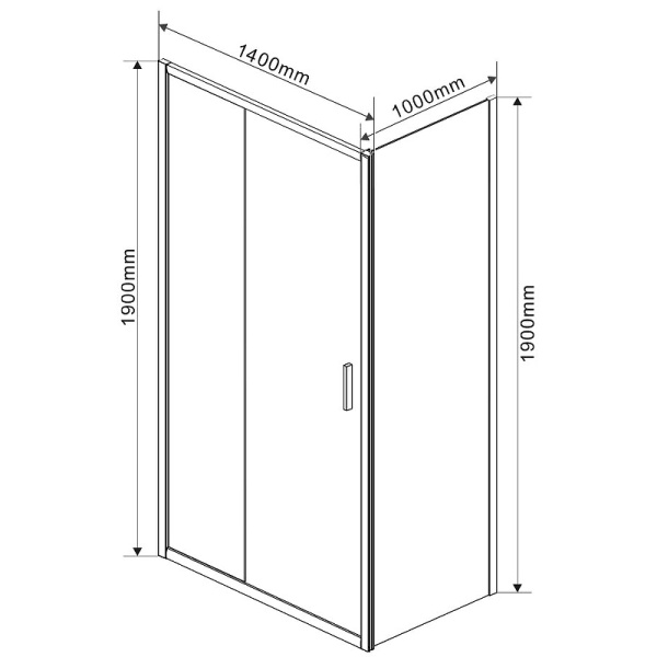 душевой уголок vincea garda 140×100 vsr-1g1014clg профиль брашированное золото, стекло прозрачное