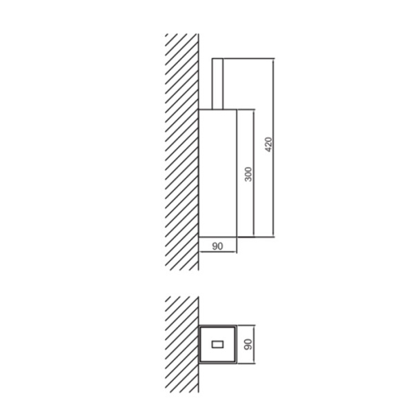 Ёршик для унитаза Fantini Linea 92 13 7710P4 черный матовый