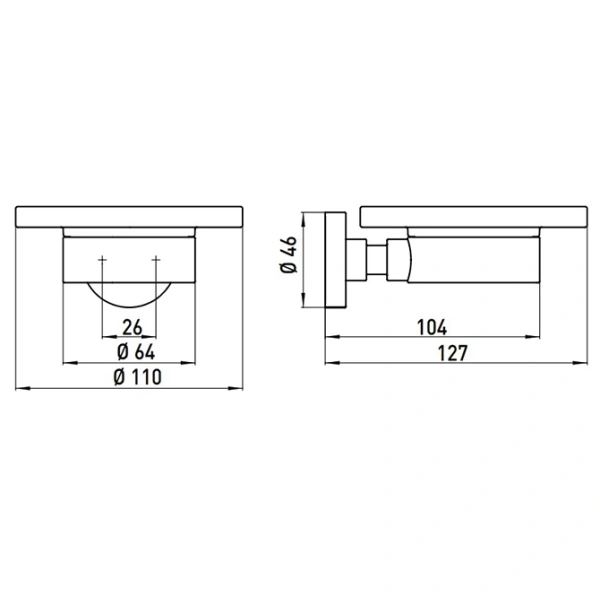 Мыльница Emco Eposa 0830 001 01