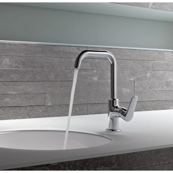 смеситель для раковины с донным клапаном kludi objekta 320230575 смеситель для раковины с донным клапаном kludi objekta 320230575