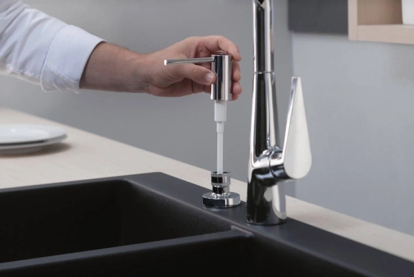 смеситель для кухни hansgrohe talis select m51 73853000, хром