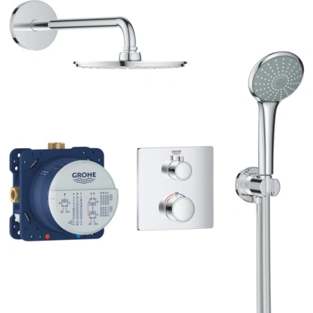 душевой комплект 210 мм grohe grohtherm 34734000
