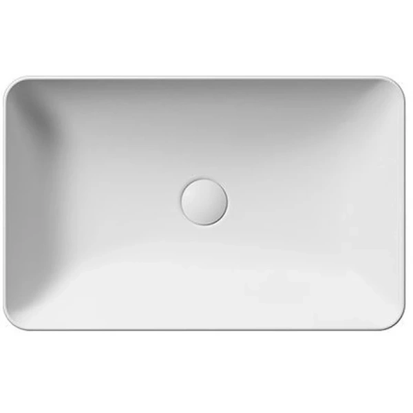 раковина gsi nubes 903609 накладная, 60x38 см, bianco opaco (белый матовый)