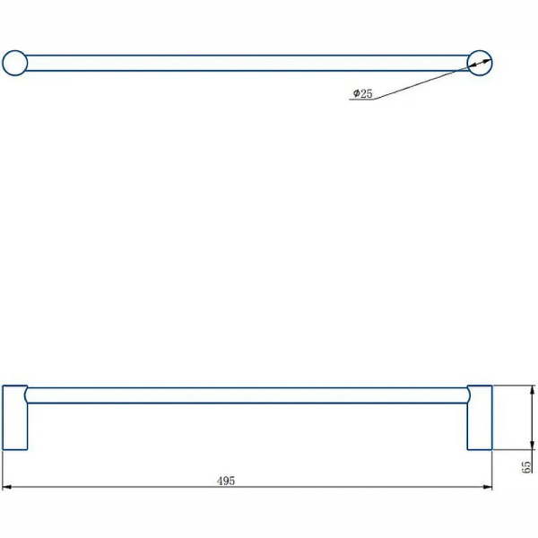 Полотенцедержатель Haiba HB8401-7 черный матовый