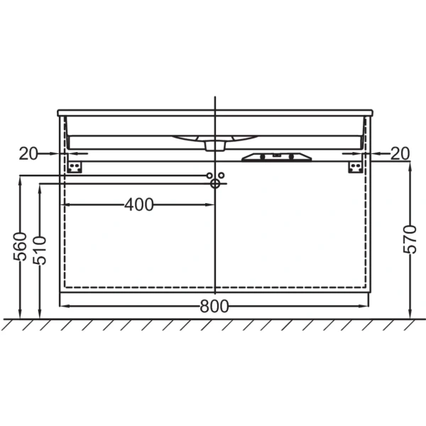 тумба белый глянец 80 см jacob delafon vox eb2098-r1-g1c