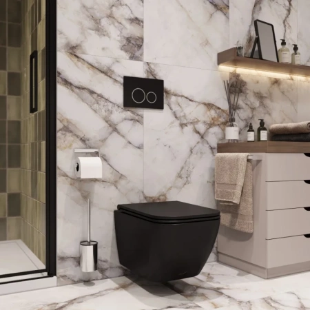 унитаз cerutti spa mimi aria mb ct8920 подвесной черный матовый с сиденьем микролифт