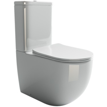 бачок для унитаза ceramicanova mia cn1801-t, двойной смыв 3/6 арматура хром