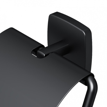 держатель туалетной бумаги am.pm gem a90341422 с крышкой, цвет черный