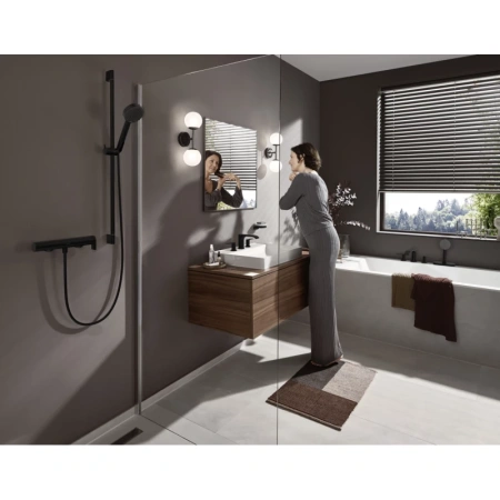 смеситель hansgrohe vivenis 75620670 для душа, черный матовый