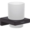 Стакан Hansgrohe AddStoris 41749670, черный матовый