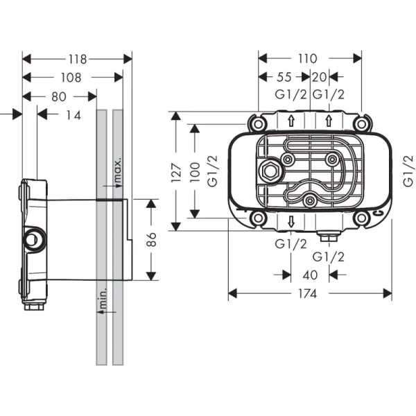 внутренняя часть axor one 45710180